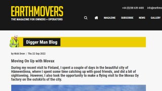 Earthmovers Magazine visits MOVAX factory